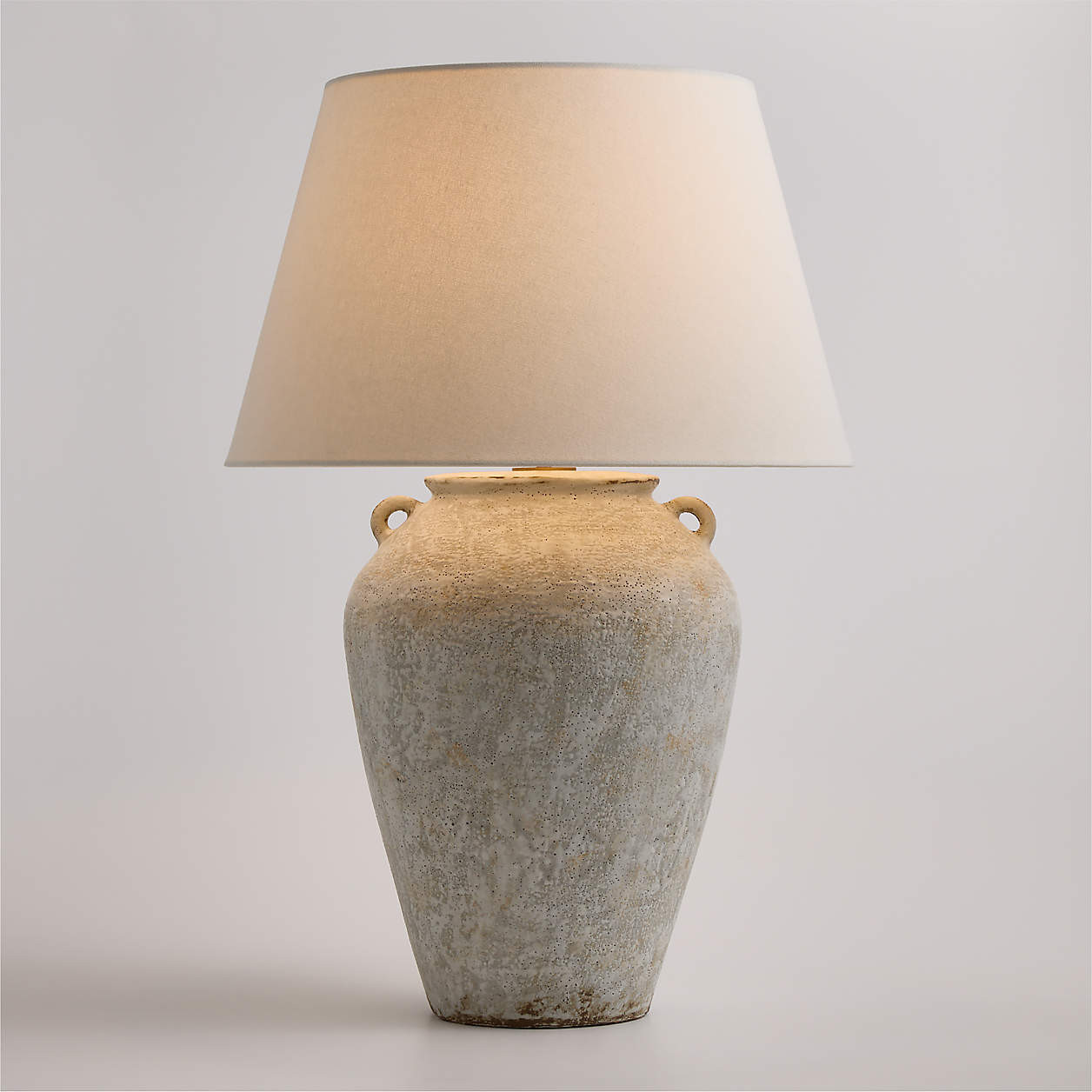 Pompeii Slate Large Ceramic Table Lamp | Crate & Barrel | Crate & Barrel