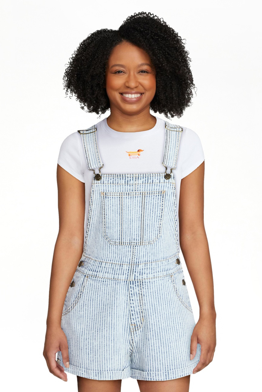 No Boundaries Denim Shortalls, 3" Inseam, Women's Sizes XXS-XXL | Walmart (US)