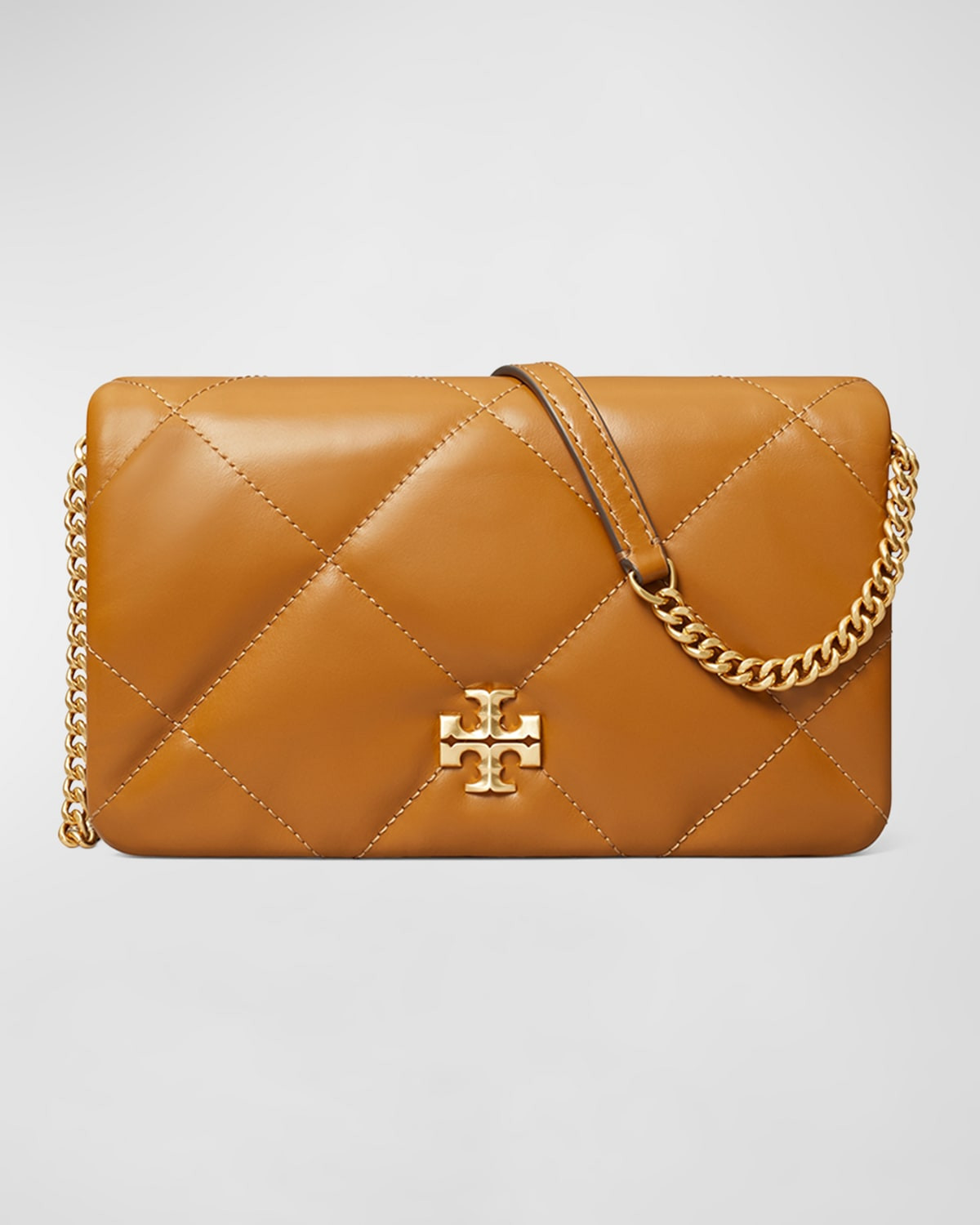 Kira Diamond Quilted Leather Wallet on Chain | Neiman Marcus