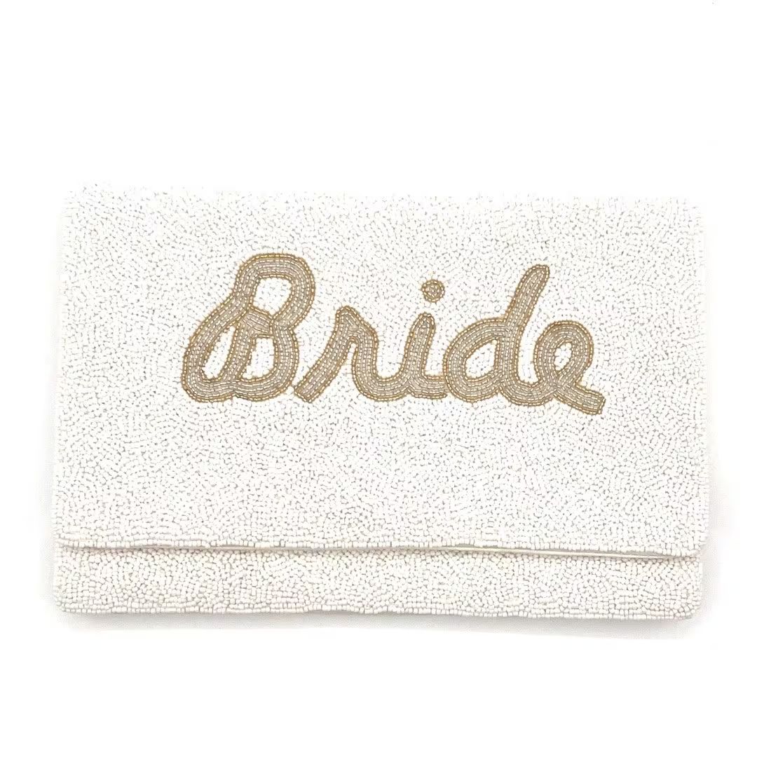 BRIDE Purse Bride Clutch Bride Bag Beaded Purse - Etsy | Etsy (US)