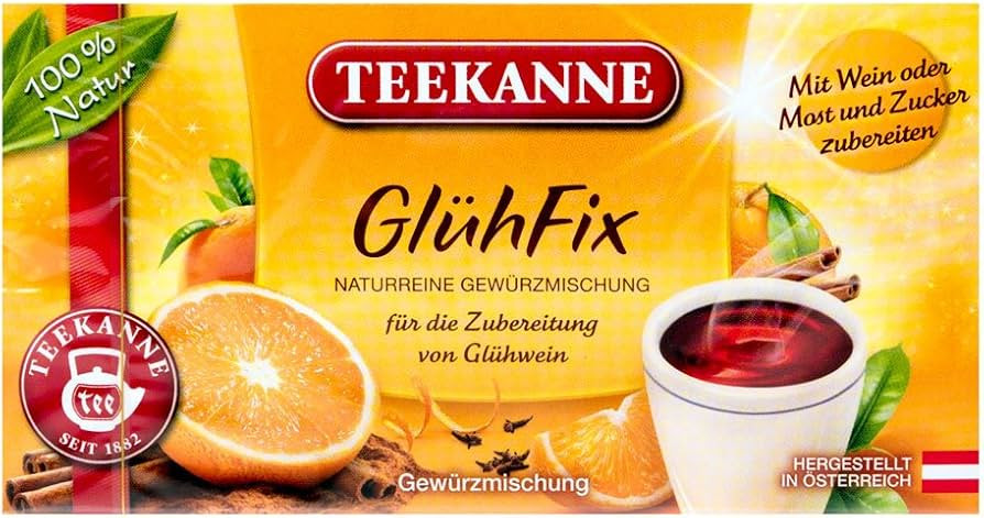 GlühFix - Mixed Spices for Mulled Wine (20 Teebags) | Amazon (US)