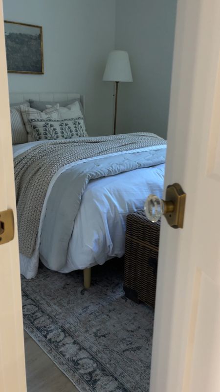 Guest bedroom styling a full size bed 🤍

#LTKstyletip #LTKhome