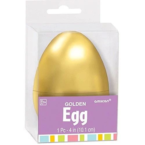 Amscan Egg-stra Special Fillable Easter Egg Shells Party Favor, Gold, 4" - Walmart.com | Walmart (US)