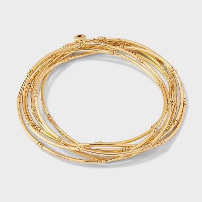 Tube Stretch Bracelet Set 7pc - Universal Thread™ Gold | Target