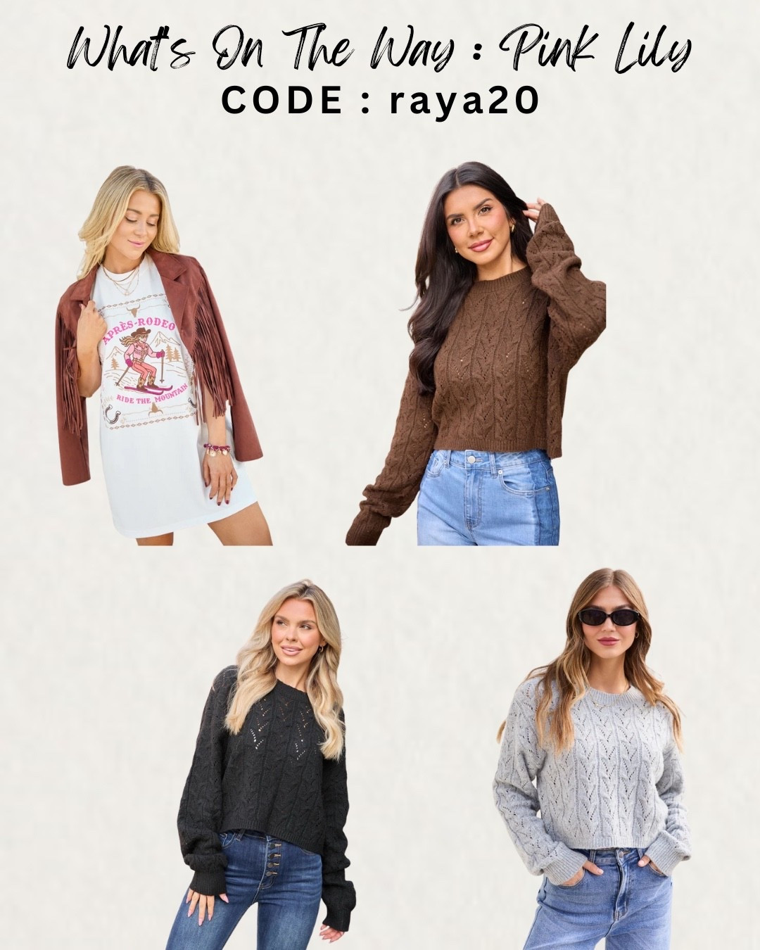 What’s On The Way From Pink Lily / What’s On The Way / Winter Style / Winter Outfits

#LTKFindsUnder100 #LTKSeasonal #LTKFindsUnder50