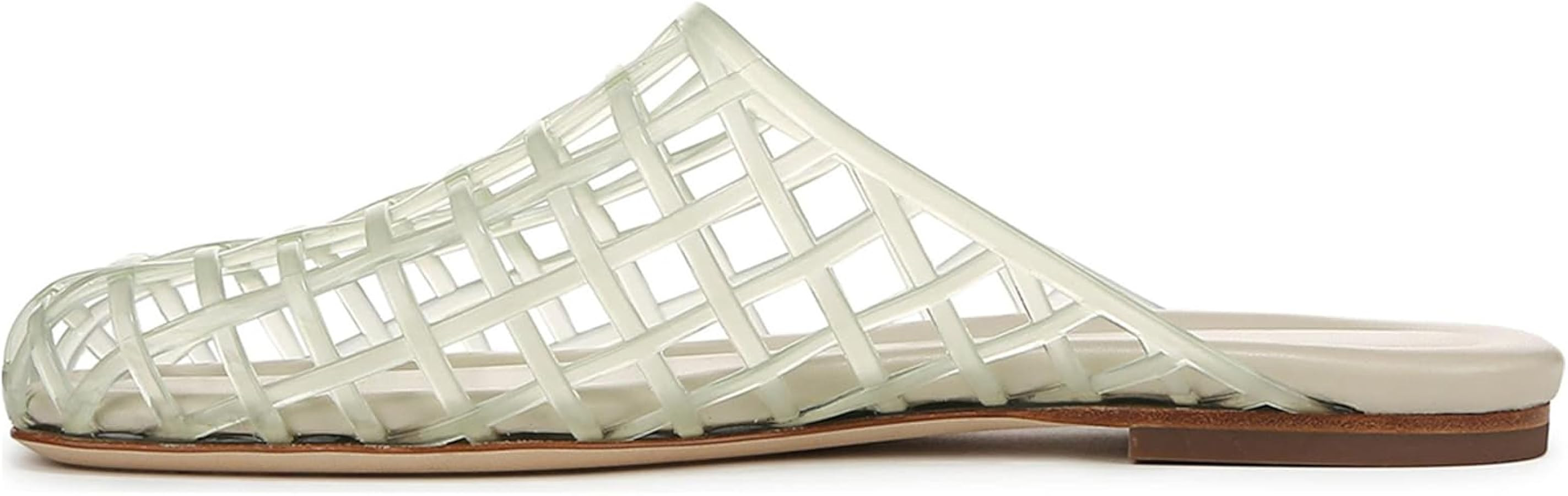 UBWDU Womens Clear Jelly Shoes Slip on Closed Toe Jelly Mesh Flats Sandals Slides Comfortable Sum... | Amazon (US)