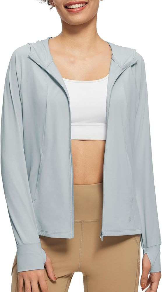 BALEAF Sun-Dur Women's SPF Shirts Permanent UPF 50+ Crop Jacket Long Sleeve Sun Protection Clothi... | Amazon (US)