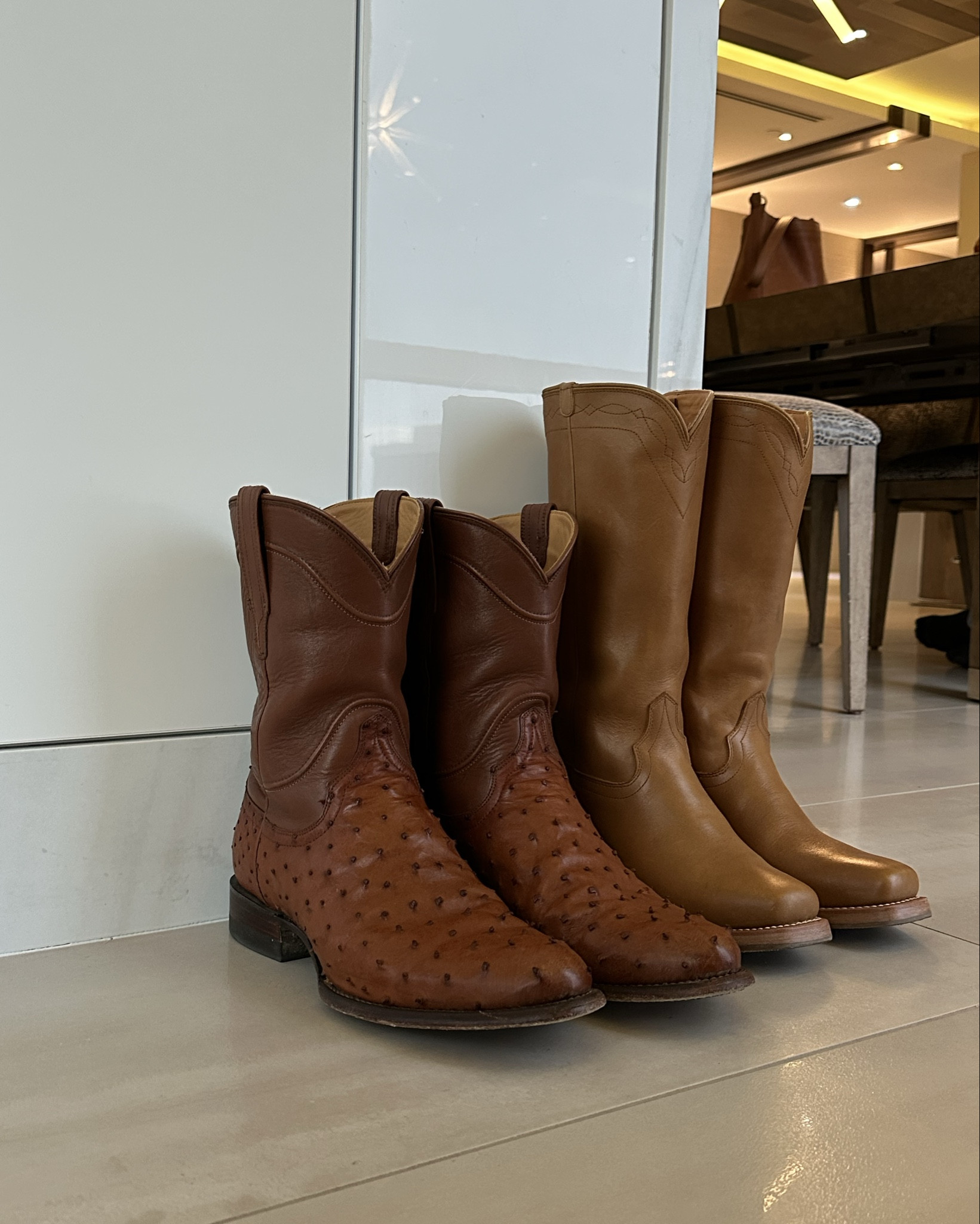 his & hers tecovas- love love love. #shoes #boots #tecovas 

#LTKootd
