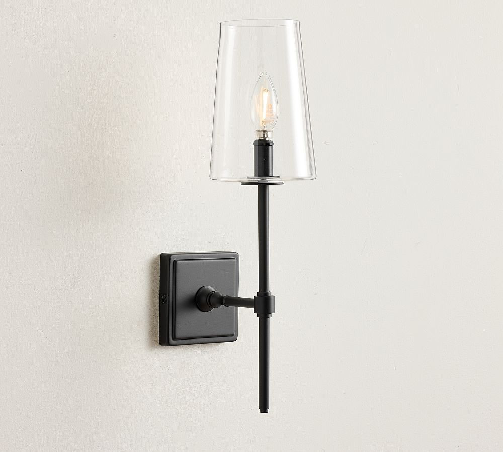 Pearson Glass Single Sconce (18") | Pottery Barn (US)
