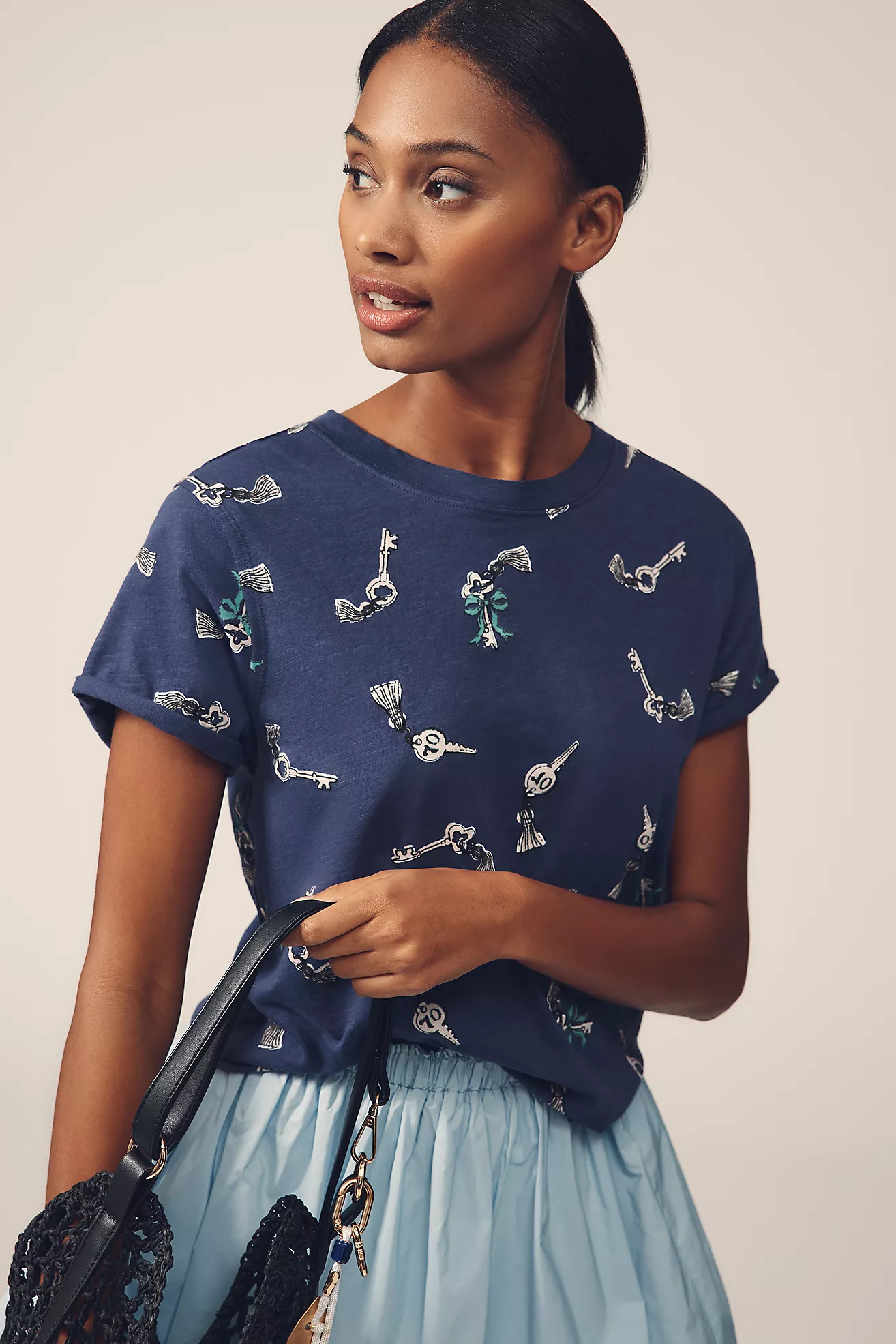 The Caitlin Boxy Tee by Maeve | Anthropologie (US)