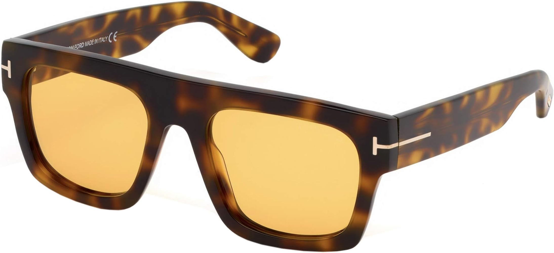 Tom Ford FAUSTO FT 0711 Havana/Brown 53/20/145 unisex Sunglasses | Amazon (US)