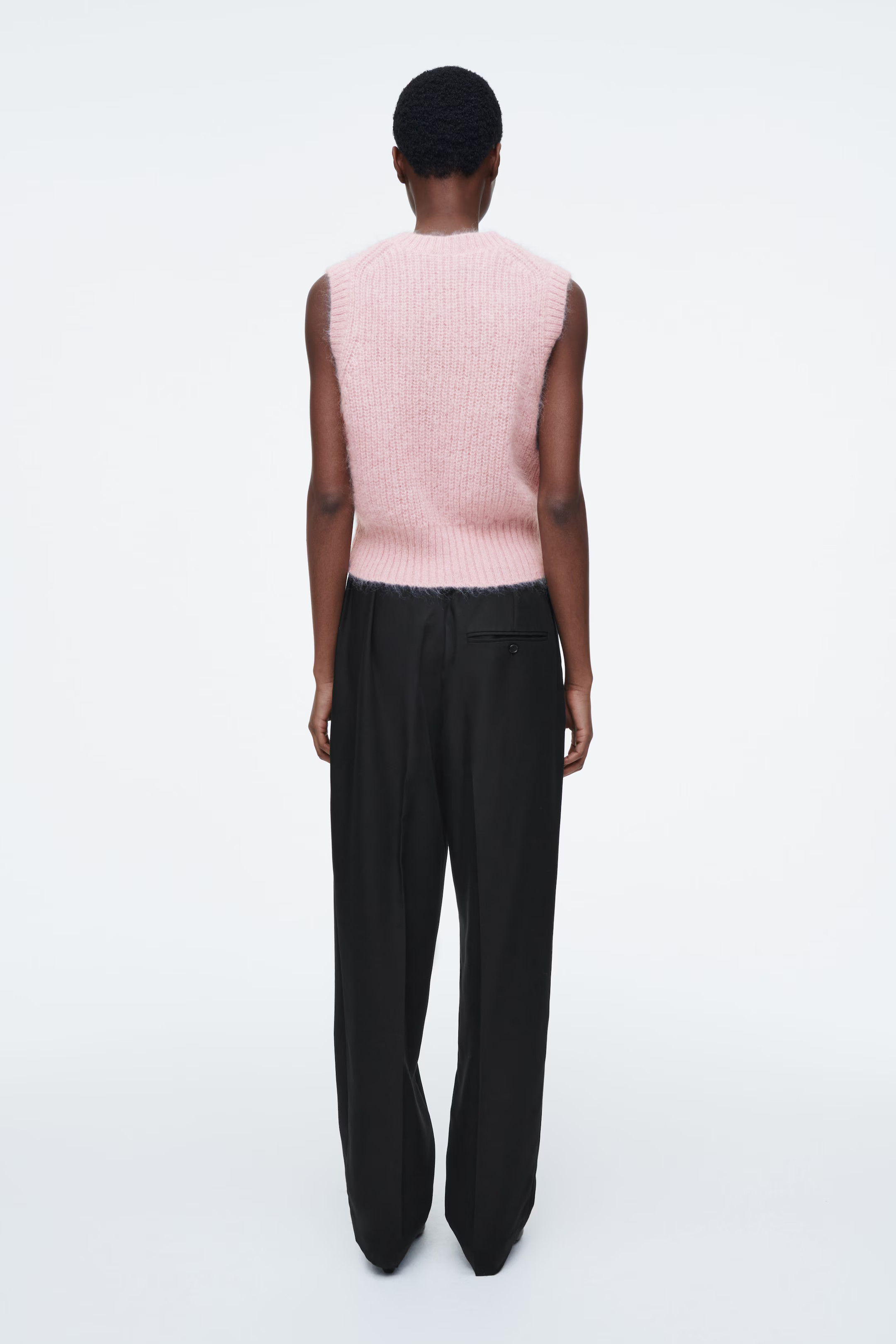 MOHAIR KNIT VEST - LIGHT PINK | COS (EU)