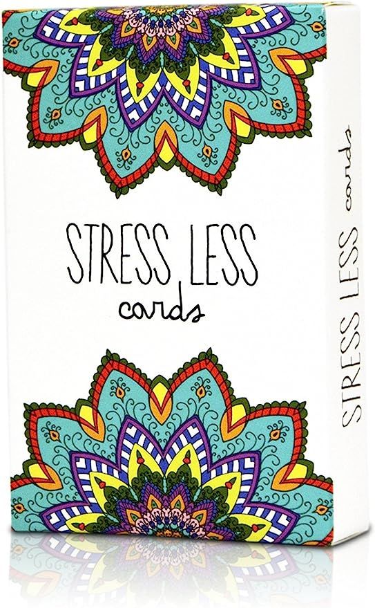 Stress Less Cards - 50 Mindfulness & Meditation Exercises - Helps Relieve Stress and Anxiety - Th... | Amazon (US)