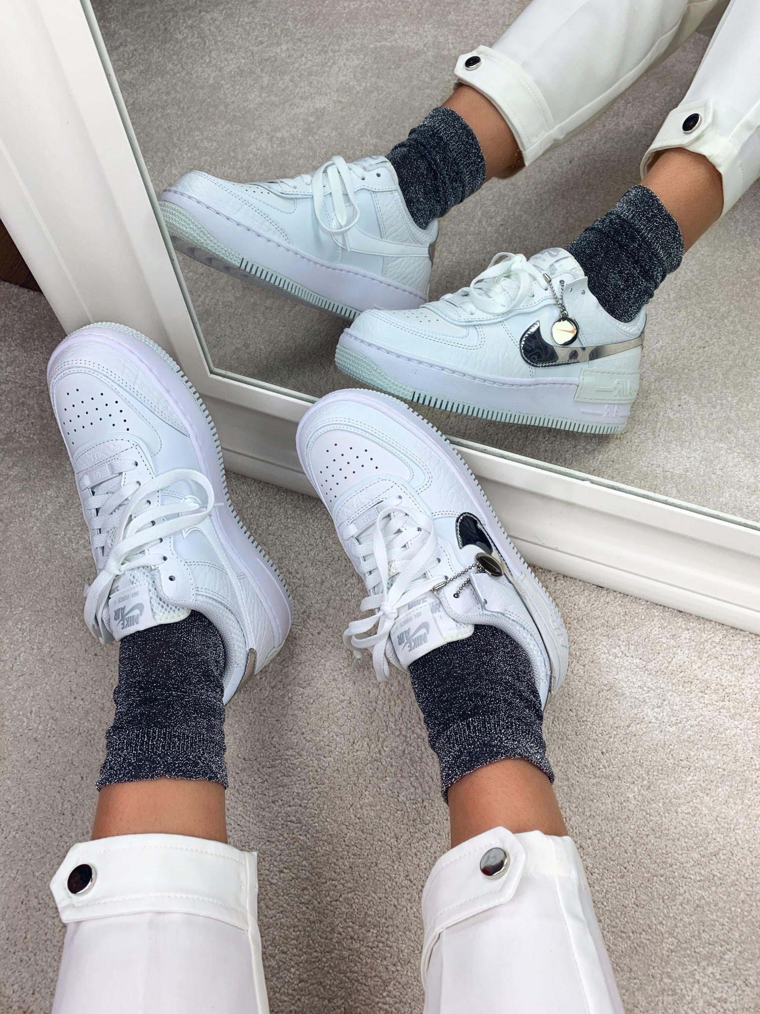 Nike Air Force 1 Shadow Chrome 🤍

#LTKStyleTip #LTKShoeCrush