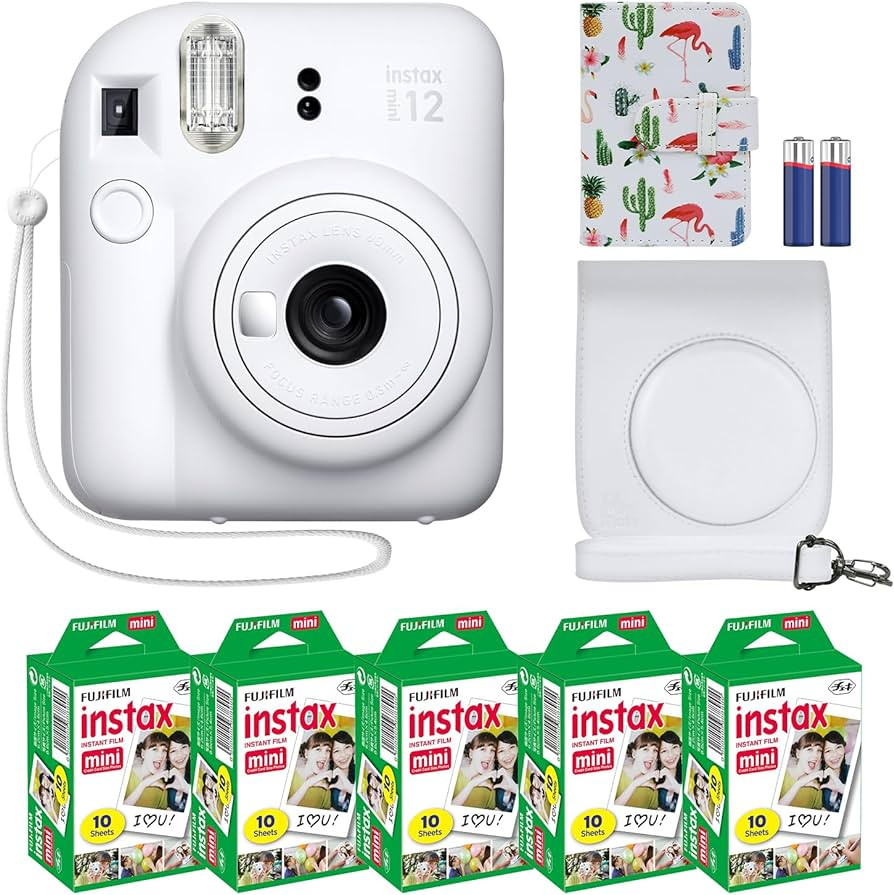 Fujifilm Instax Mini 12 Instant Camera + MiniMate Accessory Bundle & Compatible Custom Case + Fuj... | Amazon (US)