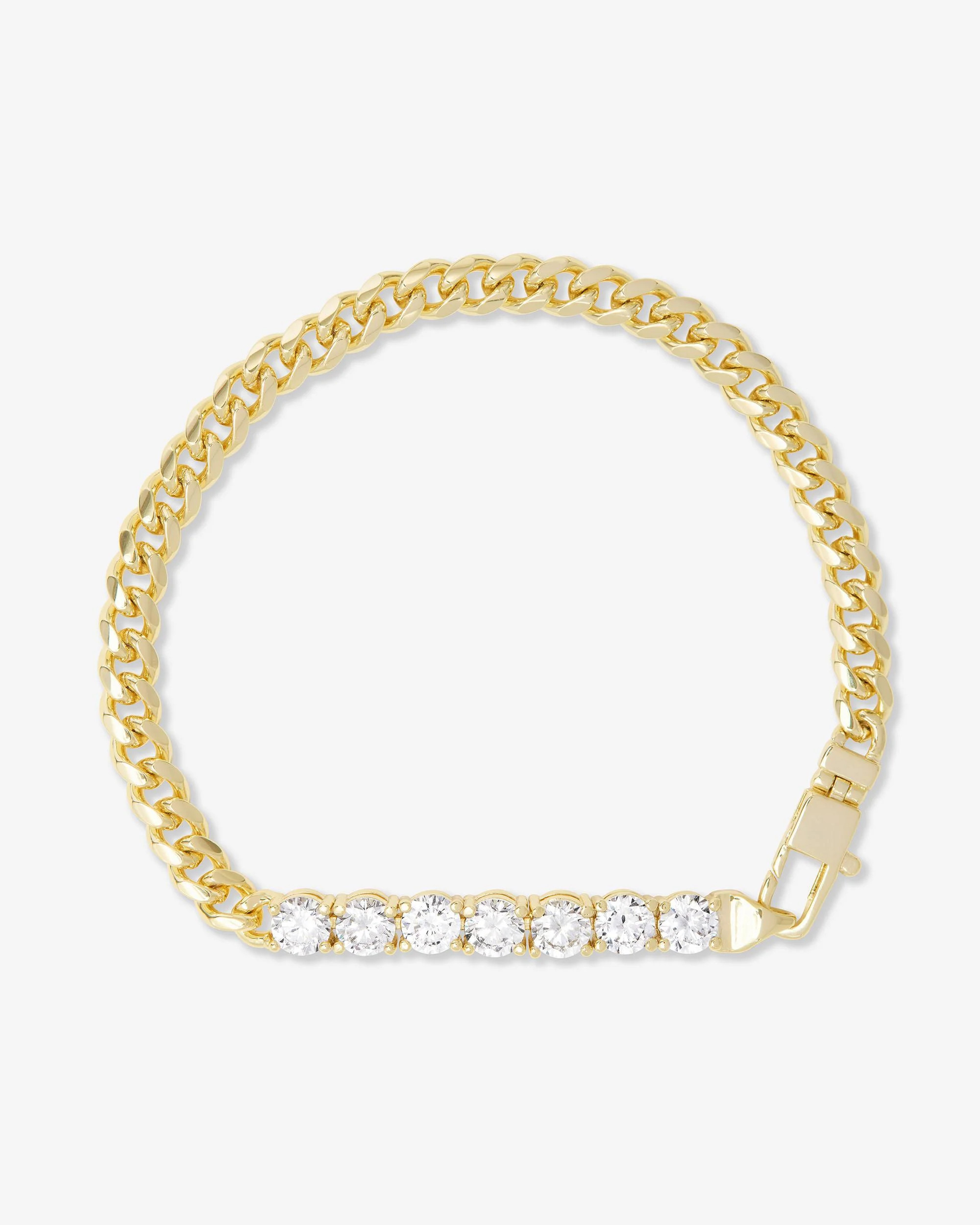 Baby Julian Loves Diamonds Bracelet - Gold|White Diamondettes | Melinda Maria Jewelry