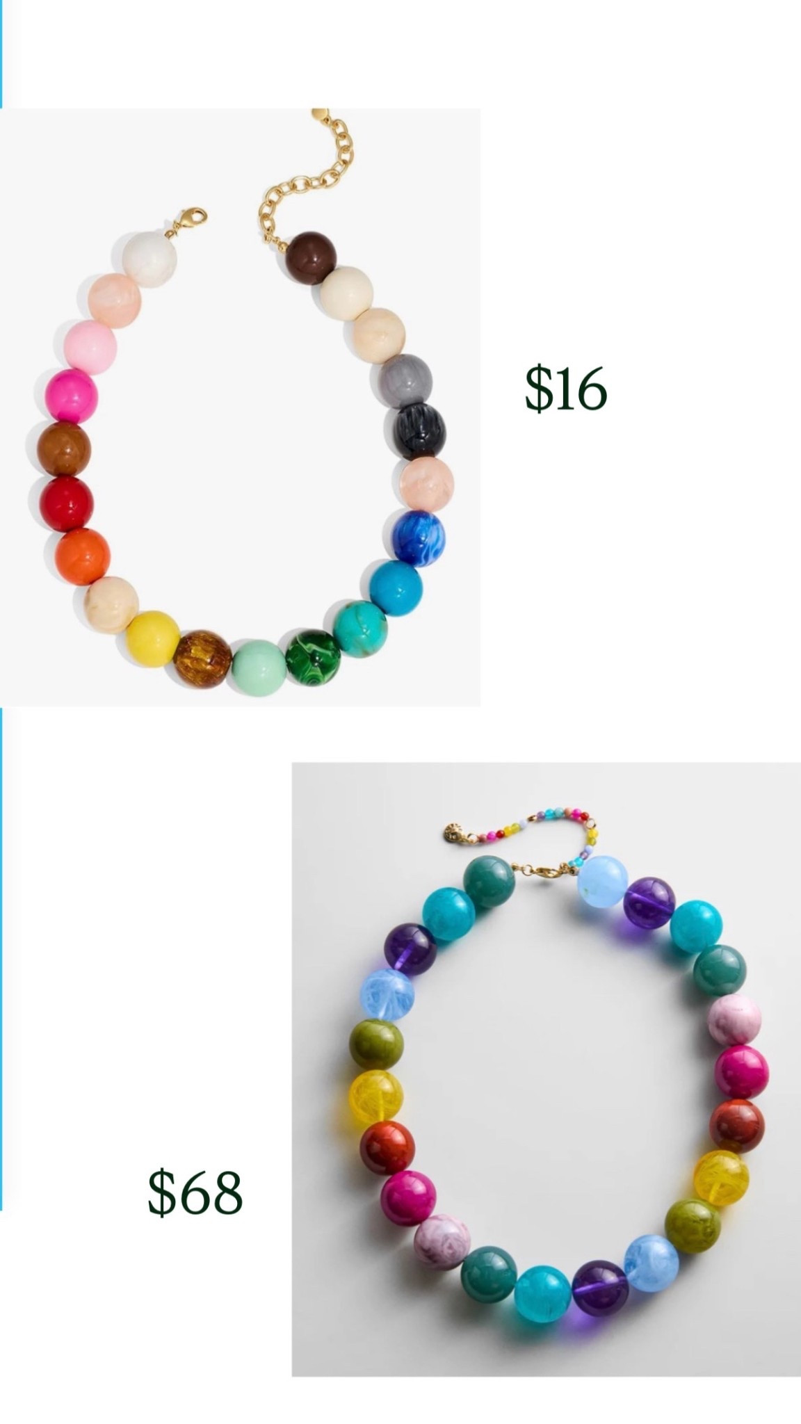 You can spend a lot of money on a statement necklace, or you can not.

#LTKgrwm #LTKootd #LTKMothersDay