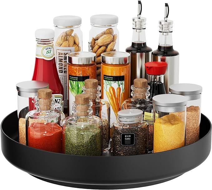 Ovicar Lazy Susan Turntable Organizer - 13 inch Rotating Spice Rack Metal Lazy Susan for Cabinet ... | Amazon (US)