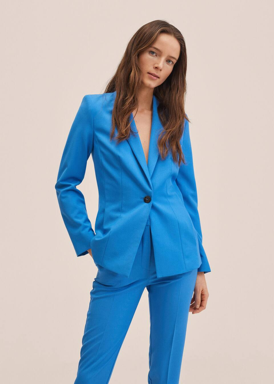 Fitted suit blazer | MANGO (US)