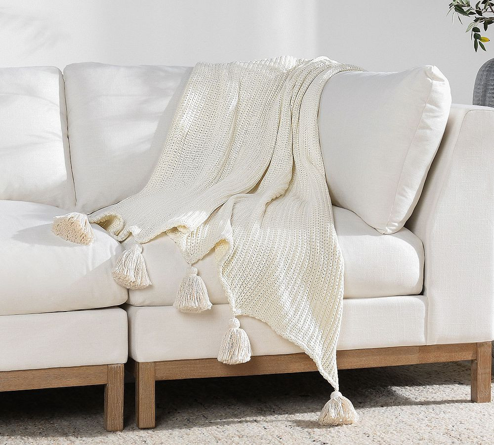 Izra Hand-Knotted Throw | Pottery Barn (US)