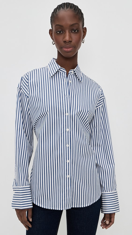 Oversized Poplin Shirt with Adjustable Waist | Shopbop