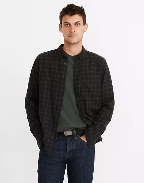 Brushed Twill Perfect Shirt in Plaid | Madewell