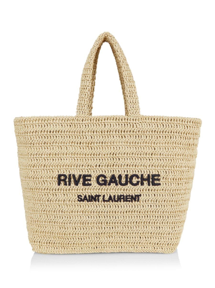 Rive Gauche Raffia Crochet Bag | Saks Fifth Avenue