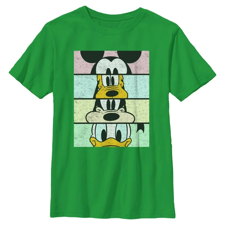 Boys Mickey & Friends Cropped Portraits T Shirt | Walmart (US)