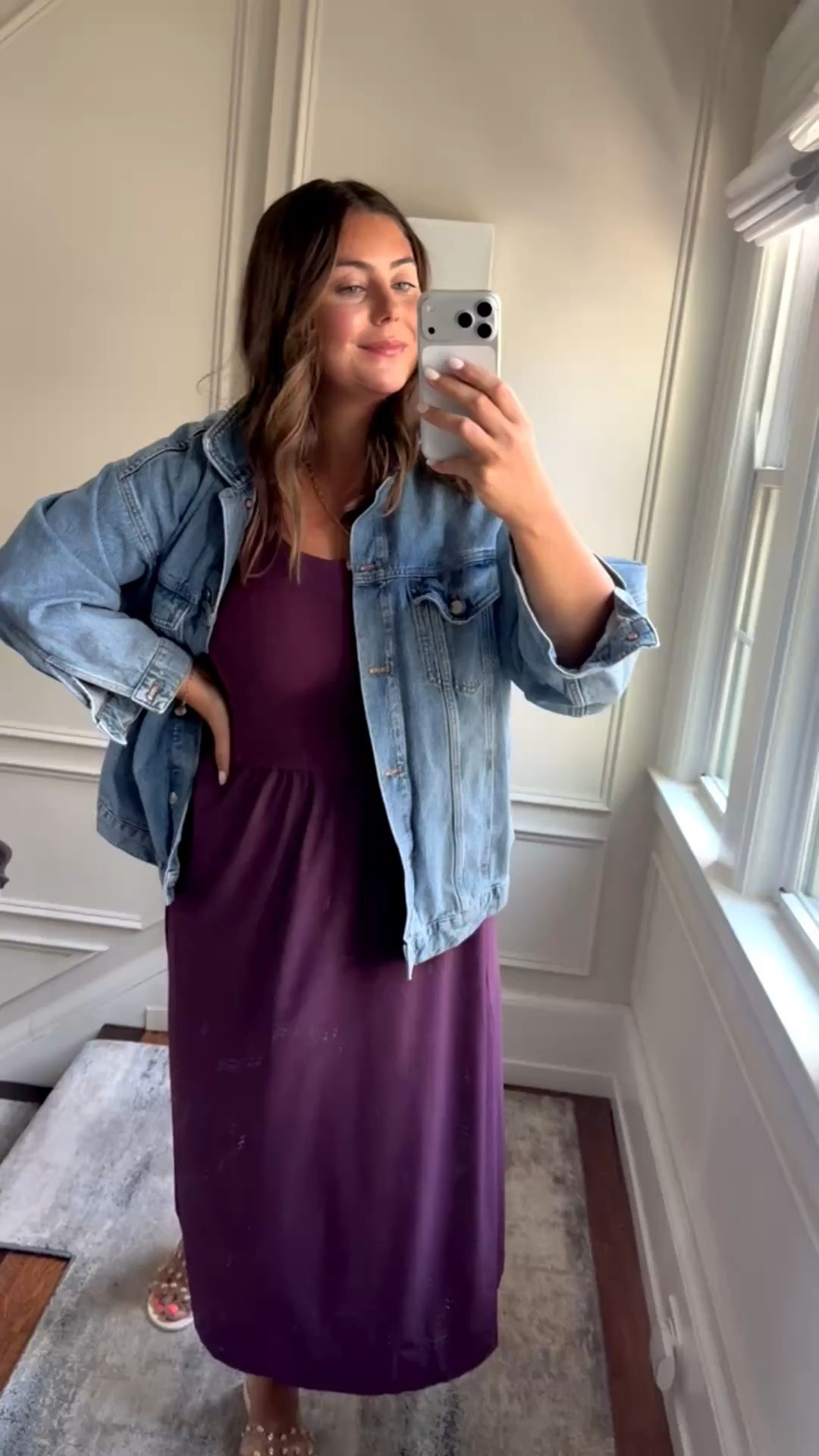 A denim jacket is the perfect fall layer. Wearing size 1X in jacket, XL in dress

#LTKootd #LTKSeasonal #LTKMidsize
