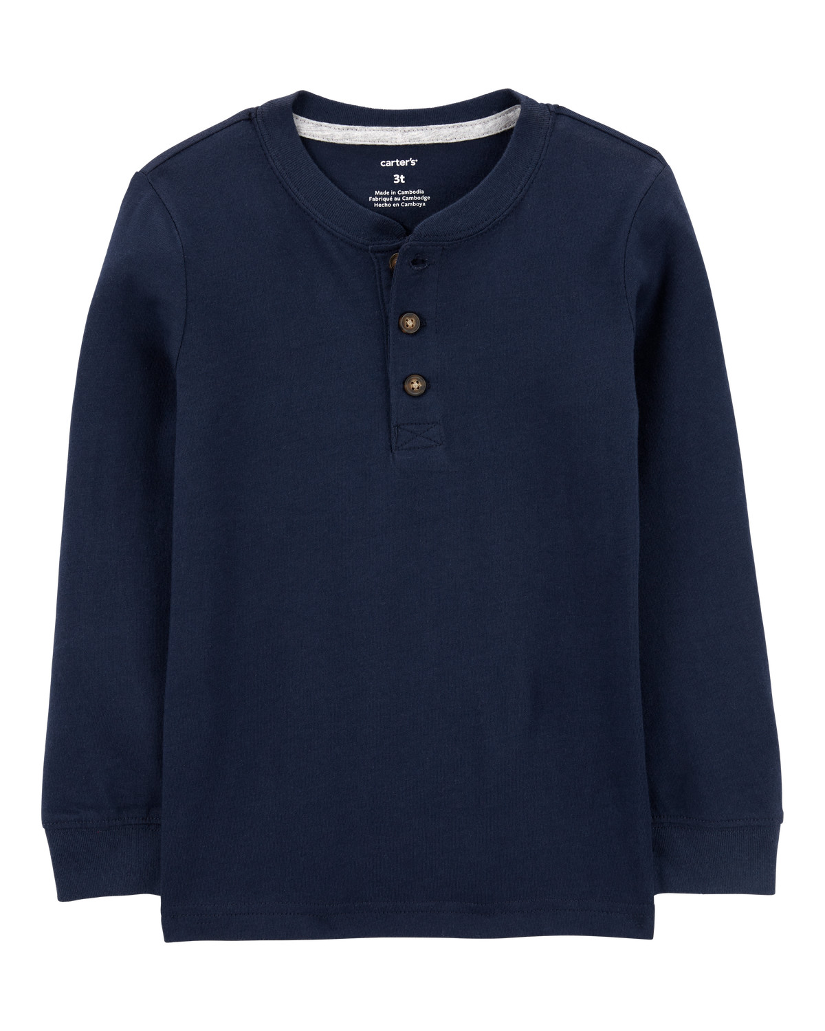 Toddler Long-Sleeve Henley Tee | Carter's Inc