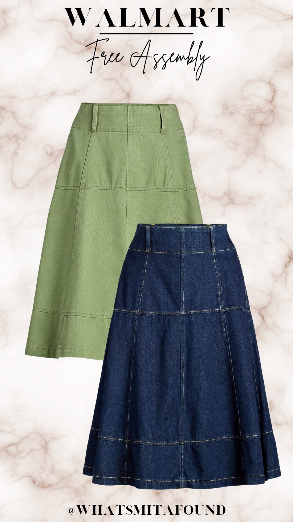 Who loves flared skirts?! Free assembly by Walmart new arrivals, women’s flared cotton midi skirt, women’s flared skirt, denim flared skirt, denim skirt, Walmart fashion 

#LTKStyleTip