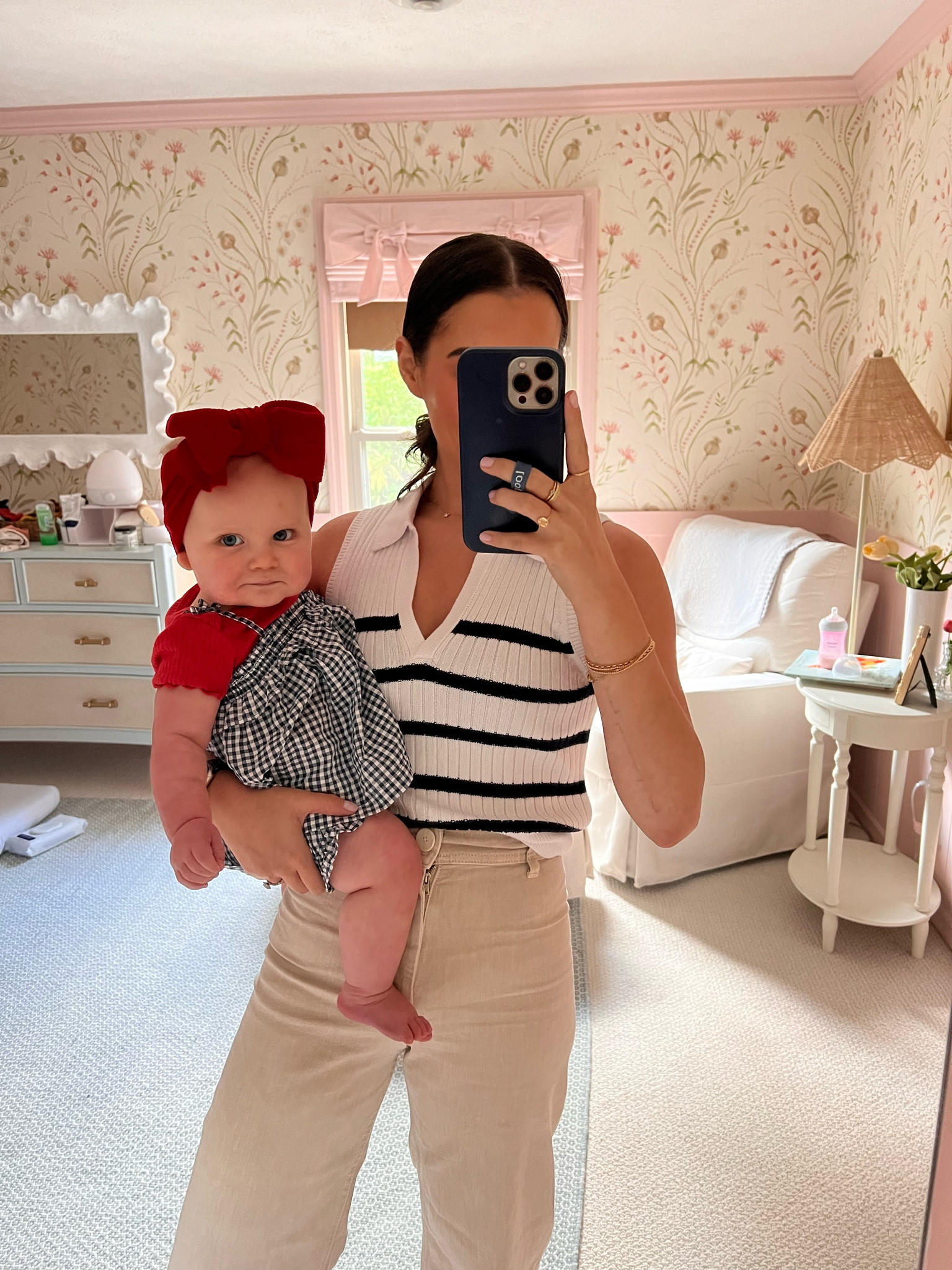 Summer classic outfits. My pants are Zara!

#LTKunder100 #LTKbaby