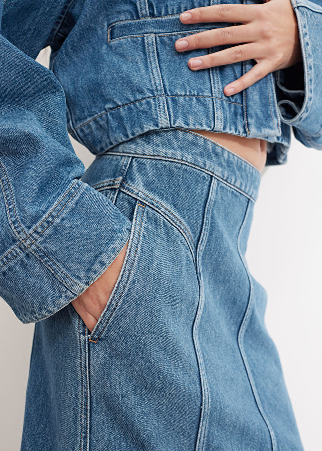 Pleated Denim Maxi Skirt | & Other Stories (EU + UK)