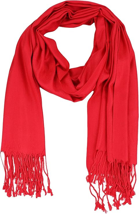 Paskmlna Large Solid Color Pashmina Shawl Wrap Scarf 80" X 27" | Amazon (US)