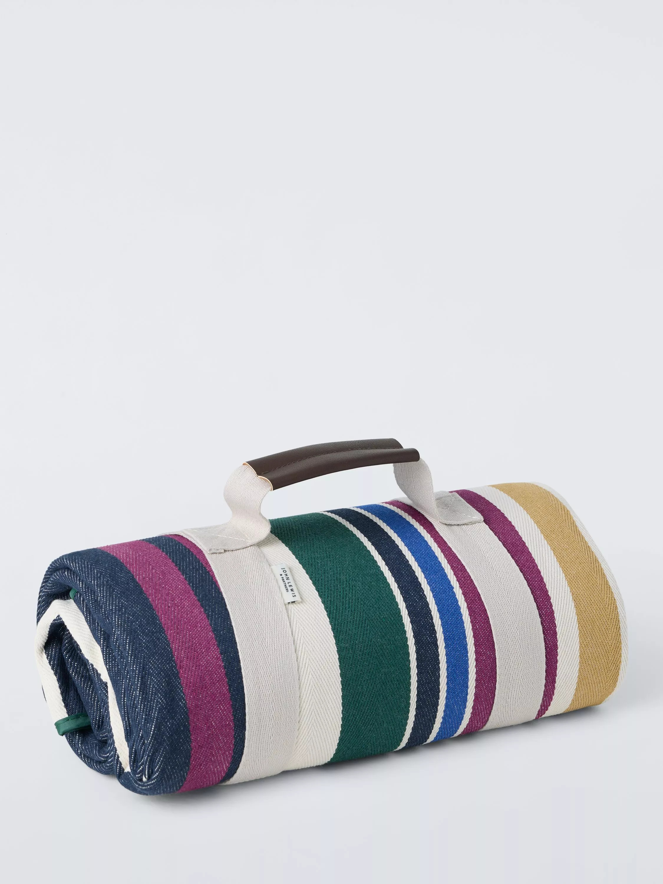 John Lewis Modern Rustic Stripe Extra Large Picnic Rug, Multi | John Lewis (UK)