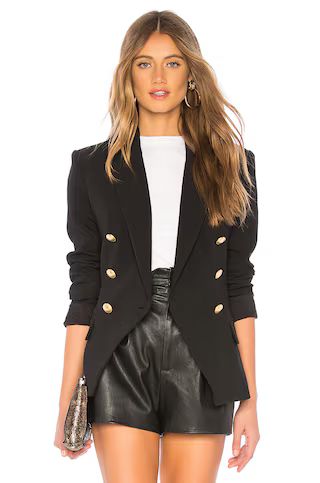 L'AGENCE Kenzie Blazer in Black from Revolve.com | Revolve Clothing (Global)