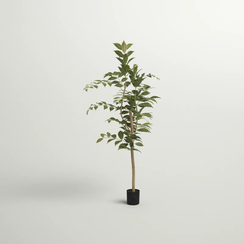 Three Posts™ Potted Artificial Green Nandina Tree. & Reviews | Wayfair | Wayfair North America
