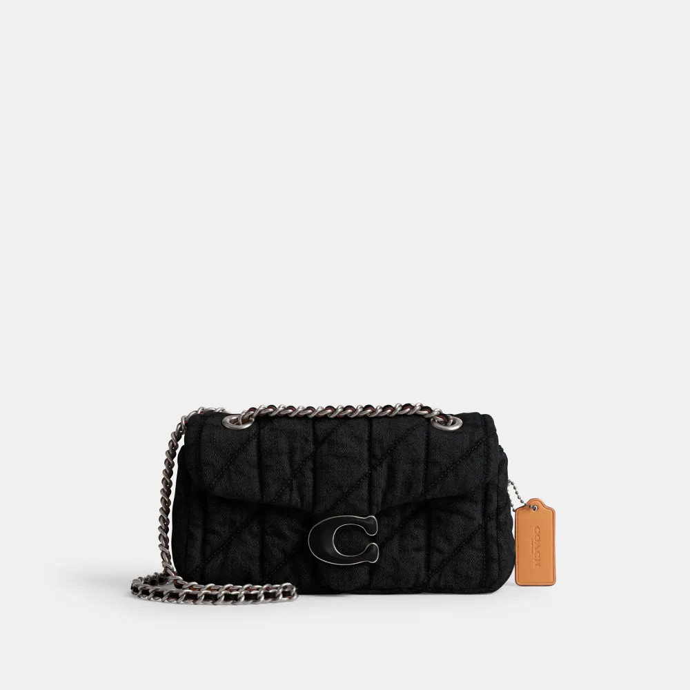 Bolsa Tabby Shoulder 20 Quilting Denim Coach - Preto | Coach BR