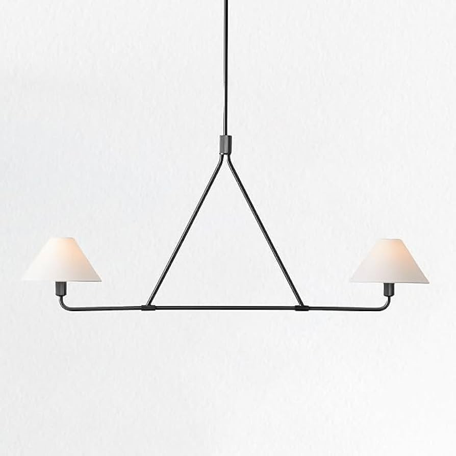 Minimalist Elegance Architectural 2-Light Tapered Pendant - Perfect for Dining, Bedroom, and Livi... | Amazon (US)