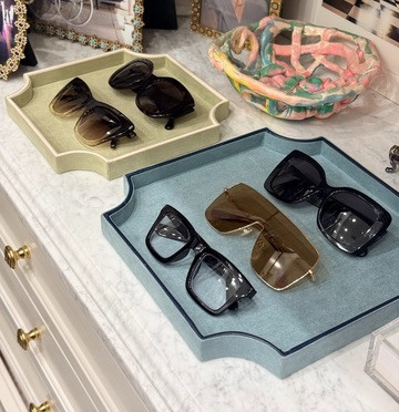 Love these $25 trays from Target - i think I am going to order another set for the other side of my closet counter!  I lined up all of my favorite glasses too! 

 #LTKOver40 #LTKHome #LTKSaleAlert