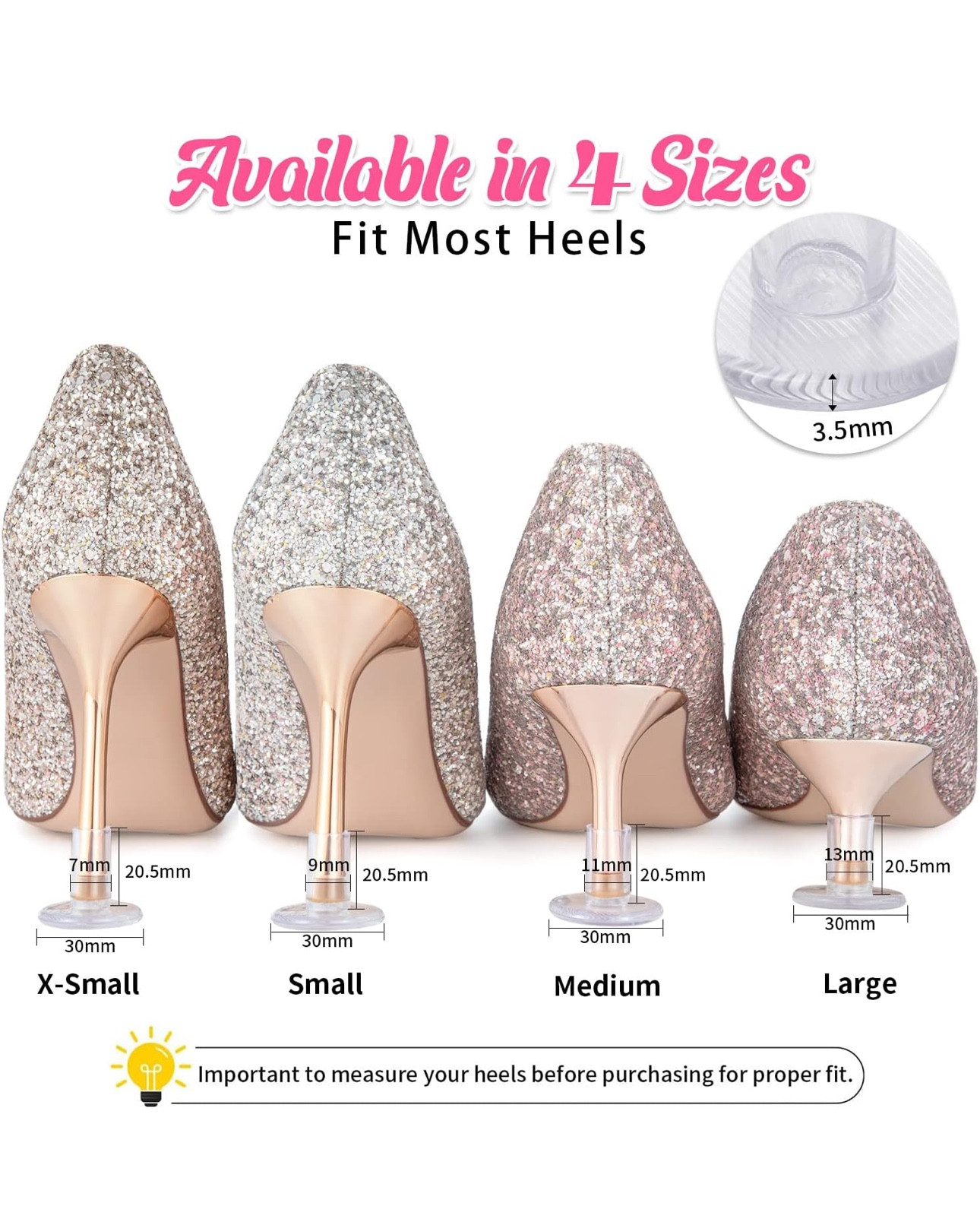 Heel Protectors for Grass, 21 Pairs, 4 Sizes, Clear

#LTKSaleAlert #LTKBeauty #LTKStyleTip