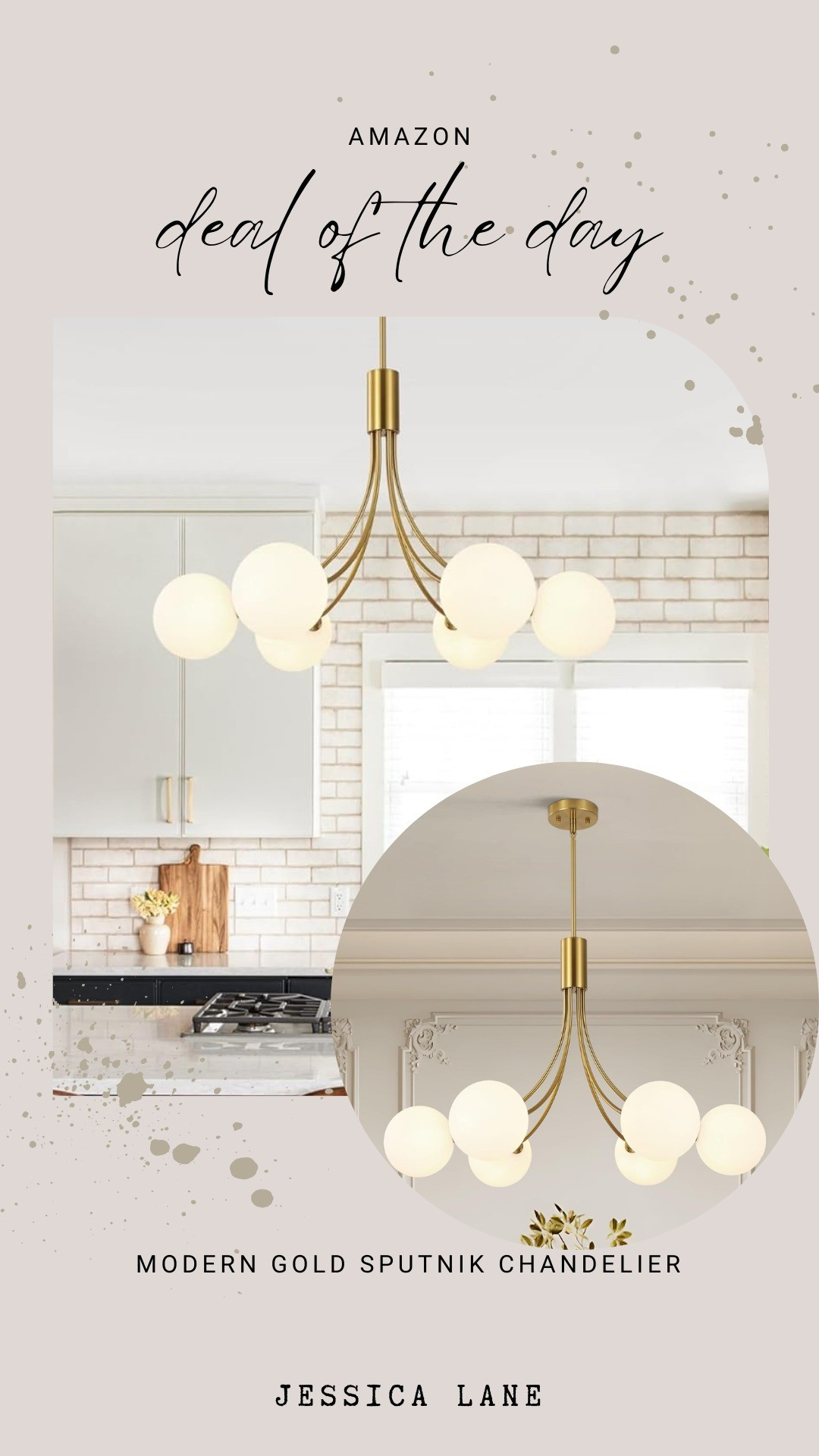 A modern gold Sputnik chandelier that makes a statement and instantly elevates any room.#AmazonHome #LightingFinds

#LTKSaleAlert #LTKHome