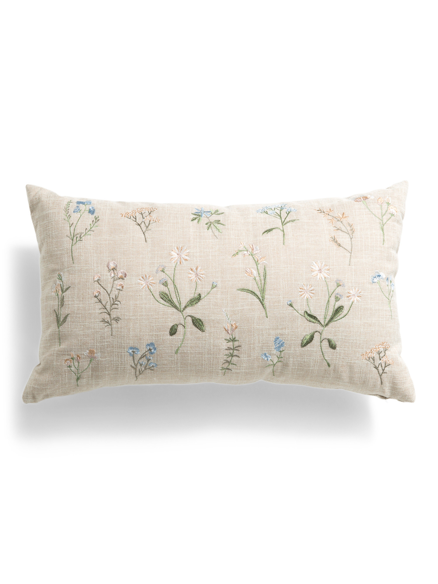 14x24 Embroidered Botanical Floral Pillow | Throw Pillows | Marshalls | Marshalls