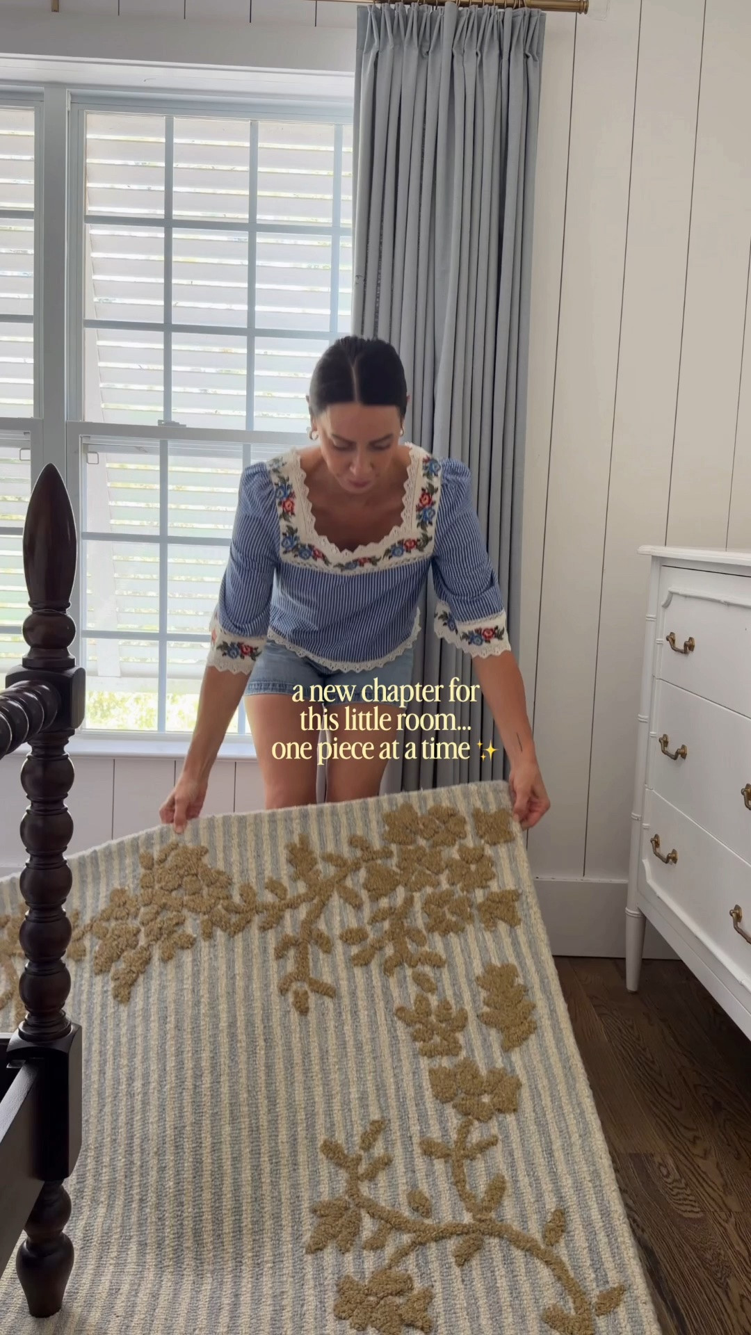 Girls bedroom refresh starting with the rug. This new Magnolia Home by Joanna Gaines x Loloi rug is the perfect neutral floral rug with warm beige tones for a timeless, vintage-inspired bedroom. Sharing the rug, bedroom decor, bedding and more as we finish the space.

#LTKHome #LTKmomlife