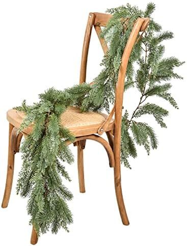 DearHouse Pine Christmas Garland,6Ft WinterArtificial Greenery Garland for Holiday Season Mantel ... | Amazon (US)