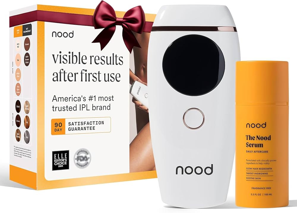 NEW Nood™ Flasher 2.0 + Serum — IPL Laser Hair Removal Device for Women & Men with After Shav... | Amazon (US)