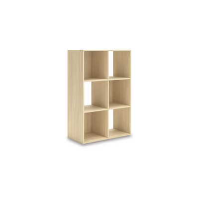 Signature Design by Ashley Piperton 6 Cube Storage Organizer with Natural Tan Finish | Target
