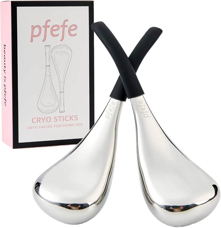 Pfefe Ice Globes Facial Skin Care Tools for Women Face Eyes, Stainless Steel Face Beauty Cryo Sti... | Amazon (UK)