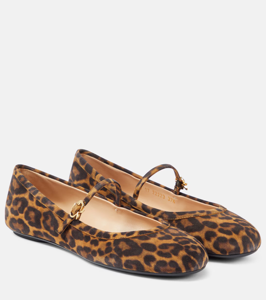 Carla leopard-print suede ballet flats | Mytheresa (US/CA)