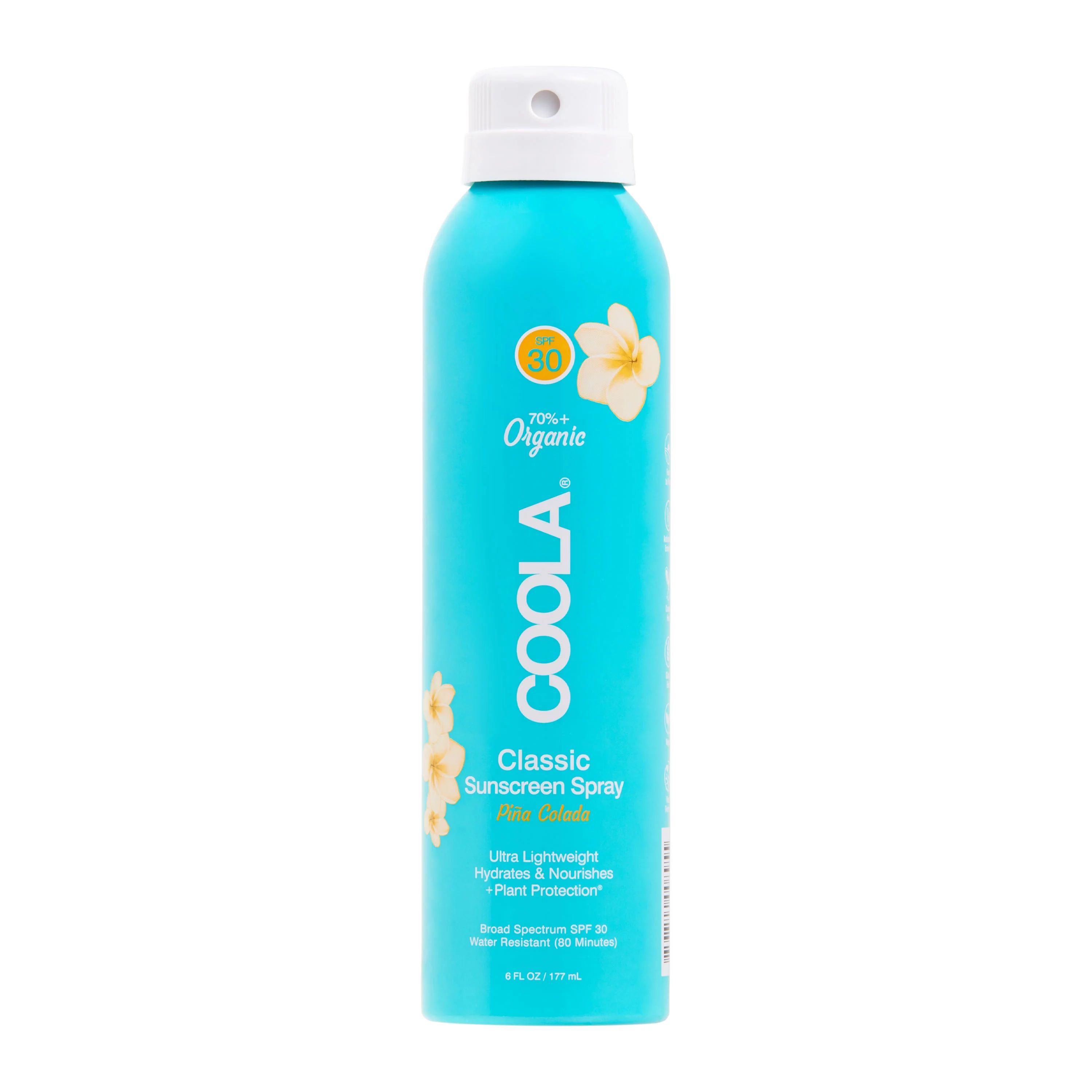 COOLA Organic Sunscreen & Sunblock Spray, Skin Care for Daily Protection, SPF 30, Piña Colada, 6... | Walmart (US)